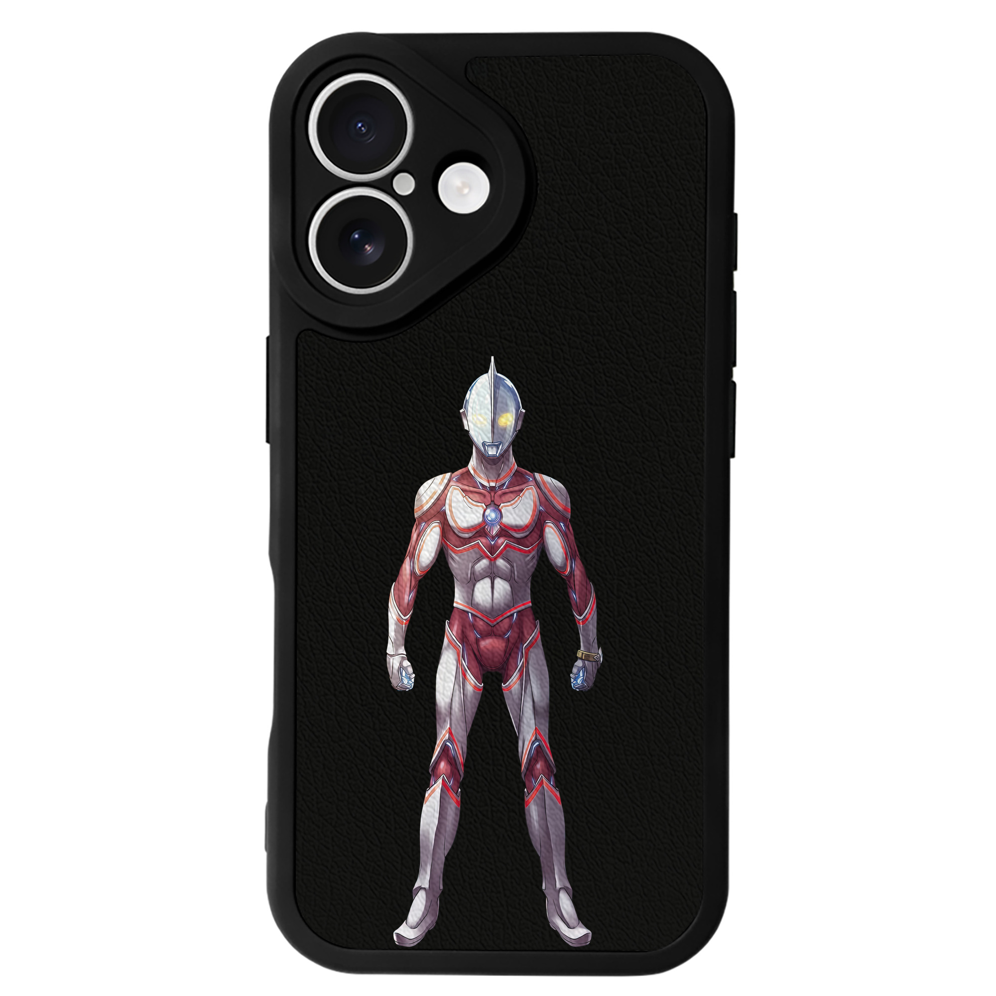 （画像用） ウルトラマン Ultraman 【iPhone 16シリーズ対応】シリコンスマホケース（レザー調） 材質：シリコン